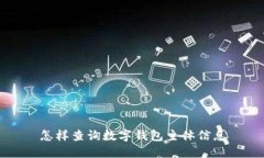 怎樣查詢數(shù)字錢包主體信