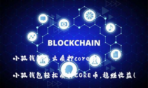 小狐錢(qián)包怎么質(zhì)押core幣

小狐錢(qián)包輕松質(zhì)押CORE幣，穩(wěn)賺收益！